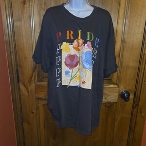 Black Floral Pride Women's Tee